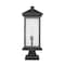 Z-Lite Portland 1 Light Outdoor Pier Mounted Fixture, Oil Rubbed Bronze & Clear Beveled 531PHBXLS-SQPM-ORB - alternate 3